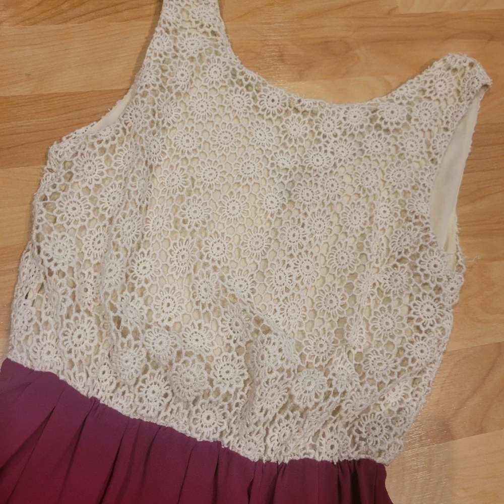 Miami Crochet Top A-Line Sleeveless Dress Size Small - Picture 2 of 8